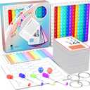 COOVA Multiplication Flash Cards + Multiplication Chart - Math Manipulatives Fact Cards - Mutiplication Game Flashcards - Times Table Multiplication Flash Cards 3rd Grade, 4th, 5th, 6th Grade