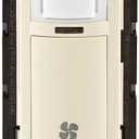 Leviton Decora in-Wall Humidity Sensor and Fan Control Switch, 1/4 HP, Residential Grade, Single Pole, Light Almond, DHS05-1LT
