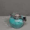 Cabilock Turquoise Whistling Tea Kettle Stainless Steel Boiling Kettle for Stovetop with Comfortable Handle 7.28 Inch for Home and Office Use