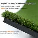 Pro Golf Hitting Mat 4'X5' | 2" Thick Heavy Duty Nylon & Premium NBR Foam | Durable & Withstand 500,000 Shots | Accept Real Tee | Superb Cushioning | No Residual | Indoor/Outdoor/Simulater