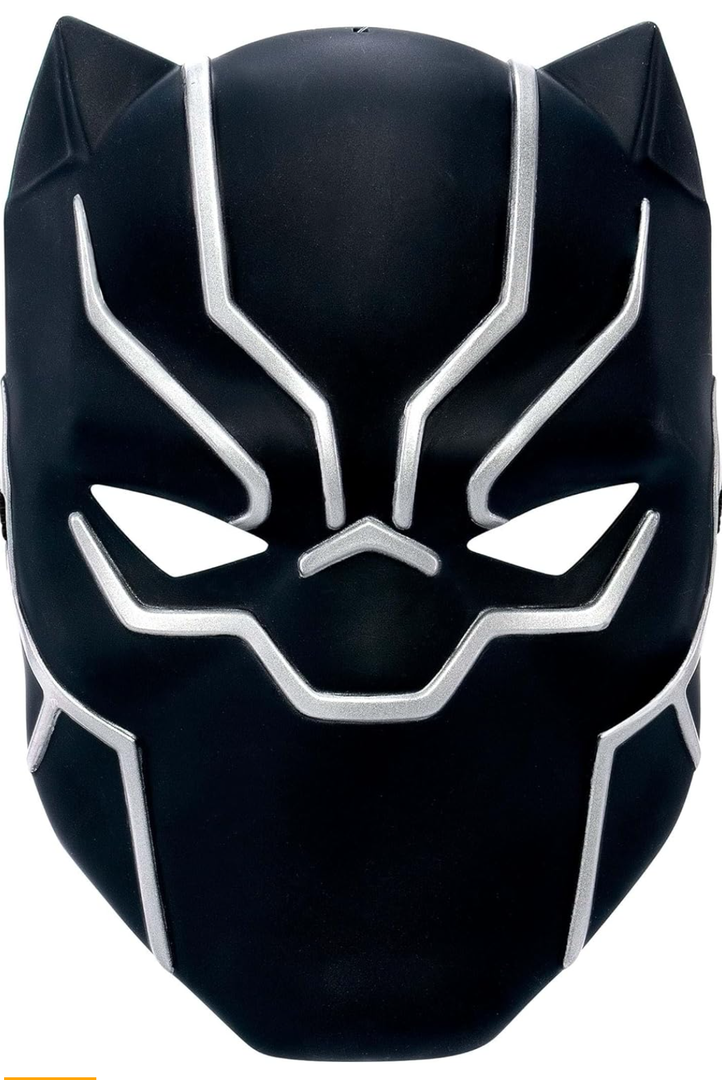 Marvel Black Panther Youth Mask - Plastic Mask with Elastic Strap