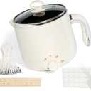 Aroparc Wax Melter for Candle Making Large 1.8L/60oz Electric Wax Melting Pot with Pouring Spout, Non-Stick Easy to Clean & Keep Warm - Wicks, Wick Stickers, Centering Tools, Spoon