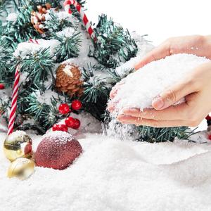 JOYIN 6 OZ Christmas Artificial Snow, Plastic Fake Snowball for Christmas Tree Decoration, Xmas Party Favors, Holiday Supplies, Winter Displays, Fake Snow Crafts, and Winter Decor
