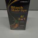 IIIMEIDU MEIDU Black Hair Dye Shampoo 3 in 1, Shampoo for Color Treated Hair 100% Gray Coverage for Women Men, Natural Herbal Ingredients Champu Para Canas pintar el pelo 500ml