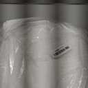 White No Hook Waffle Weave Shower Curtain with snap-in Liner Replacement, 230GSM Waterproof Fabric Hotel Shower Curtain Set for Bathroom, Through Mesh Top Window,71Wx74H