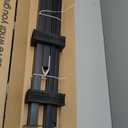 VIVOSUN Outdoor Handrail, 4 Step Stair Handrail, 54" x 36" Fits 1 to 4 Steps, Wrought Mattle Iron Handrail for Concrete Steps, Porch Steps, One-Step Assembly, Black