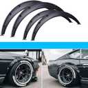 DREAMIZER 80cm+90cm Fender Flares Universal for Cars - Wide Body Kit 35mm/50mm Flexible Black Widebody Kit Off-road Durable Wheel Arch Protector for Car SUV