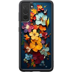 for Samsung Galaxy S21 Plus Case - Colourful Floral Designed Phone Cases - TPU Phone Cases - Drop Protection