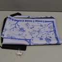 Large Blue Mahjong Mat (31.5 x 31.5) with Black Carrying Bag, Anti-Slip, Noise-Reducing Table Cover for Mahjong, Poker, Board Games, Dominoes, and Card Games