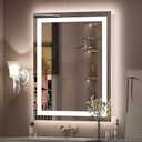 CHARMOR 20"x28" LED Lighted Bathroom Mirror, Dimmable Vanity Mirror with Lights, Shatterproof, Anti-Fog, Memory, ETL Listed (Backlit and Front Lighted)