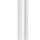 iDesign Una Plastic Toilet Bowl Brush and Plunger Combo Set for Bathroom Cleaning and Storage, White
