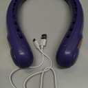 KIDEE Portable Neck Fan, Hands Free Bladeless Fan Rechargeable, 4000mAh Battery Operated USB Wearable Personal Fan, Upgraded Air Volume, 3 Speeds (Purple)