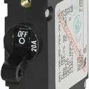 Blue Sea Systems A-Series Toggle Single Pole Circuit Breakers