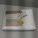 AmazerBath White Shower Curtain Fabric, Waffle Shower Curtains for Bathroom, Cloth Shower Curtain Heavy Duty, Thick Bathroom Shower Curtains Hotel Quality, Premium Polyester, 72x72 Inches