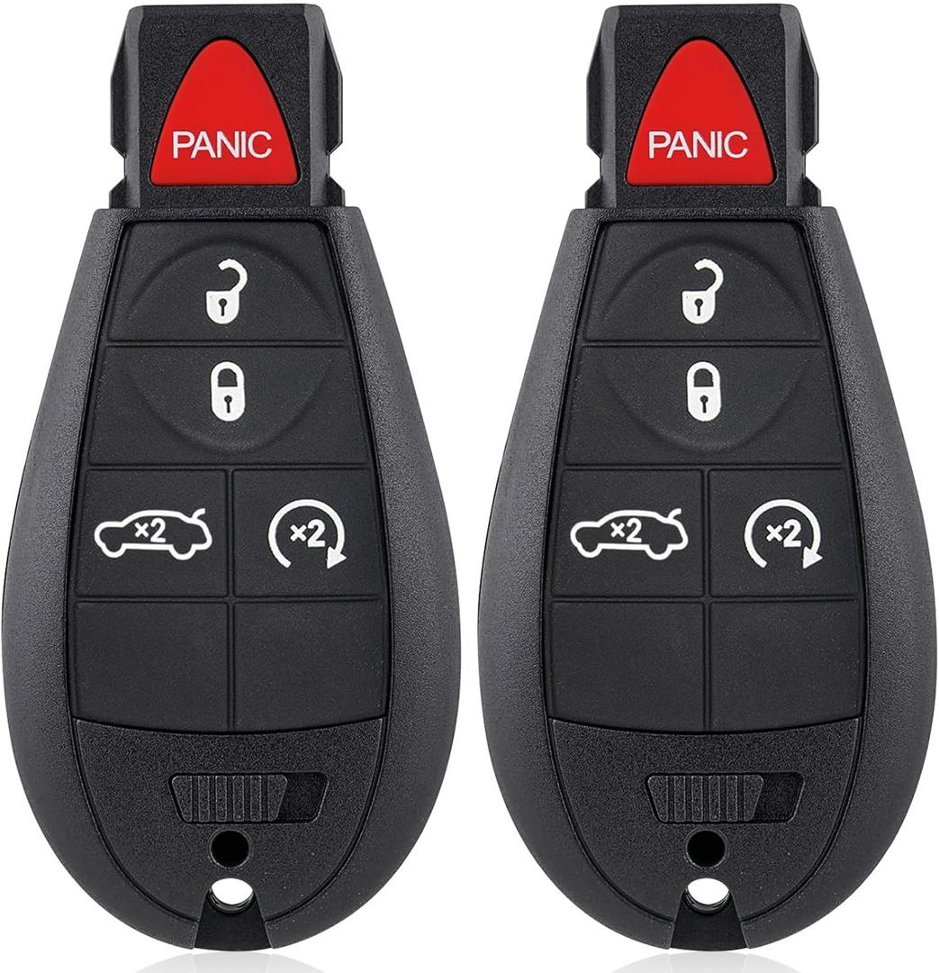 Key Fob for Chrysler 300: Keyless Entry Remote Start Control for Dodge Challenger Charger Durango Magnum, Jeep Grand Cherokee, FCC ID M3N5WY783X, IYZ-C01C, 2 Pack Key Fob for Chrysler 300: Keyless Entry Remote Start Control for Dodge Challenger Charger Durango Magnum, Jeep Grand Cherokee, FCC ID M3N5WY783X, IYZ-C01C, 2 Pack
