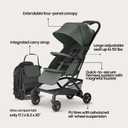 Mompush Velo Compact Travel Stroller One-Hand Fold, Carry-on Approved