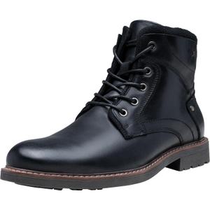 Jousen Mens Boots Leahter Retro Dress Boot Cap Toe Casual Motorcycle (13, Amy8193-black)