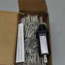 JMEXSUSS Connectable Warm White Christmas Lights Indoor Outdoor, 91.5ft 250 LED Christmas String Lights, 8 Modes Twinkle String Light Plug in for Tree Party Decoration