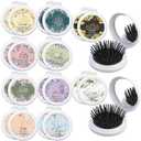 Yalikop 20 Pcs Christian Gifts Bulk for Women, Foldable Hair Brush with Mirror Mini Bible Verse Compact Hairbrush Mothers Day Gifts Flower Travel Compact Comb Bulk for Women Teacher Coworker Employee