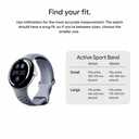 Google Pixel Watch Active Sport Band - Only Compatible with Gen 3 and 4 45mm Watches - Moonstone - Small