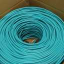 DRIPSTONE CAT6 1000ft Bulk Ethernet Cable 23AWG Solid CCA UTP 0.57mm Aqua