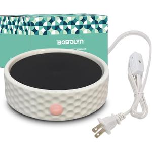 Electric Large Candle Warmer Plate - Ceramic Candle Wax Warmers for Jar Candles, Coffee Mug Warmer, Cup Warmers for Home Office, Aromatherapy Fragrance and Heating Beverage, Milk, Tea, Hot Chocolate