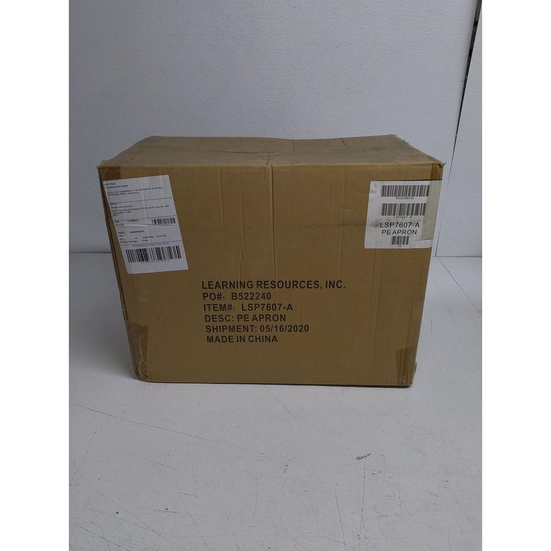 Hand2Mind Polyethylene, Level 1, Disposable, Non-Surgical Isolation Gowns, Blue, 150 pcs/Case (10 Bags of 15 Gowns Per Case)