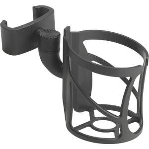 Drive Medical Nitro Clip-On Cup Holder for Walker Rollator, 6 x 4 x 3.5 Inch, Black (1 Count (Pack of 1))