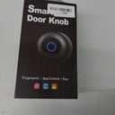 Smart Door Knob with Lock, Anweller Fingerprint Biometric Keyless Entry Electronic Digital Bluetooth App Control WiFi Door Lock for Bedroom Interior Apartment Garage Front Door - Gold