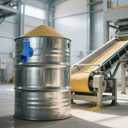 BESPORTBLE Large Capacity Grain Dispenser Durable Iron Grain Storage Bin Outlet for Efficient Flow for Rice Buckets Farms and Warehouses Easy to Clean Sanitary Design