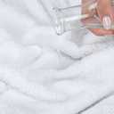 American Soft Linen Luxury 4 Piece Bath Towel Set, 600 GSM 100% Cotton Turkish Bath Towels for Bathroom, 27x54 in Extra Large Bathroom Shower Towels, White