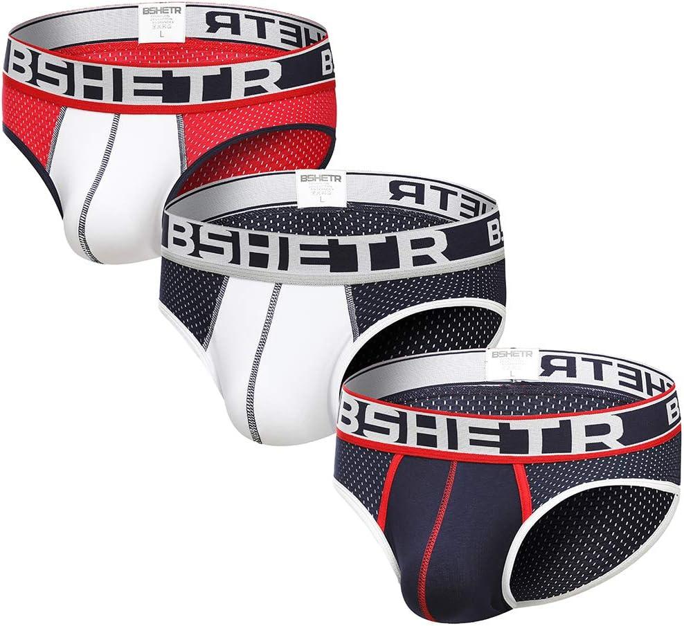 Men's Underwear Briefs 5-Pack Cotton Low Rise Multi Color Soft Underpant (Medium)