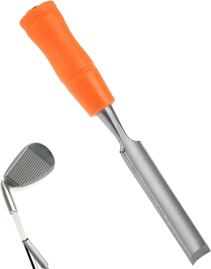 4 x Golf Grip Tape Remover Tool, Quick and Easy Graphite/Steel Shaft Tape Stripper Remover Golf Grip Repair Kits for Easily Cleaning and Repairing Golf Handle Grip Golf Gift Kit for Men (Orange)