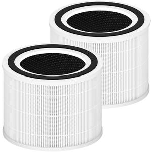 Core 300 Replacement Filter for LEVOIT Core 300 Core300-P Core 300S Core 300-P Air Purifier, Core 300-RF, 3-in-1 HEPA Activated Carbon, 2 Pack