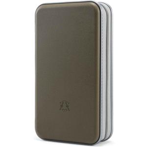 Alavisxf xx CD Case, 96 Capacity Hard Plastic DVD Disc Storage Case Holder with Zipper - Portable CD DVD Organizer for Car, Home, Travel (Olive Green)