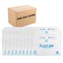 HOSPECO Discreet Seat Half-Fold Toilet Seat Covers, 14.25 X 16.5, White, 250/pack, 20 Packs/carton