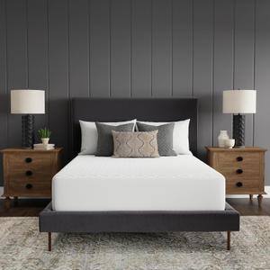 Sealy Luxury 100% Cotton Soft Top Layer, High Loft Comfort EternaLoft Fiberfill, Durable Stretch Corners Mattresses 18 Inches Deep Machine Washable Fitted Mattress Pad, Queen Size, White