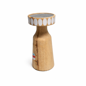 HD Designs 8 in Wood Small Candle Holder