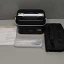 Heated Lunch Box, Electric Lunch Box, Pro 24000mah,Lunch Box Battery Powered, 5.5 Cups Portable Food Heater-3D-5 Side Heating-Intelligent Temperature Control, Suitable For Trucks, Offices(Black/White)