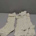 Fuzzy Socks For Women Christmas Knitted Solid Color Winter Warm Socks For Casual Holiday Outdoor Parties Sock 4 Pcs