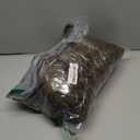 ELLEVEN Women's Two-Tone Faux Fur Coat - Fluffy Winter Jacket with Lapel Collar, Hooks & Pockets (Large, Black & Brown)