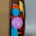 3-in-1 Color Dough Kitchen Creations Set for Kids Aged 3-8, 24 Colors Dough Playset with Ice Cream/Noodle/Hamburger Makers, Food Modeling Art Crafts Pretend Play Toys for Boys Girls