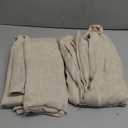 Pitalk Beige Sheer Curtains for Living Room 100 Inches Long 2 Panels Rod Pocket Tab Semi Transparent Curtains Boho Farmhouse Mid Century Country Western Linen Drapes Ceiling to Floor 52 x 100 Length