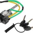 Ignition Lock Cylinder Switch with Keys No.819203LA10/81920-3LA10 - for Hyundai Azera 2008 Metal Silver Tone - 1 Set