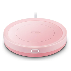 Smart Coffee Warmer, BESTINNKITS Auto On/Off Gravity-Induction Mug Warmer for Office Desk Use, Candle Wax Cup Warmer Heating Plate (Up to 131F/55C) (Pink)