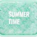 Cooling Seat Cushion & Reusable Ice Mat - Foldable Portable Pad for Stadium Bleachers, Sports Events, Camping & Outdoors, Green