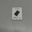 Wallet Tracker Card Air-Tag (iOS Only) - Work with Apple Find My, Bluetooth Tracker Smart Tracking Card Wallet Finder, 0.07in Slim, IP68 Waterproof, Item Locator for Luggage Tags, Passports, Purse (1 pack, Dark Black)