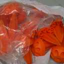 Mizelu 14 Pcs Driveway Marker Mount Stakes, Orange Reflective Mount Stake, Snow Ground Spike Stake for Driveways Pathways Walkways Parking Lot Ski Run Residential Property