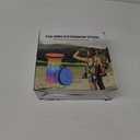 Foldable Telescoping Stool Portable, Retractable Stool for Adults, Upgraded Collapsible Folding Seats with Load Capacity 550lbs, Camping Stools for Adults (Black)