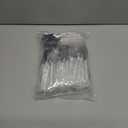 60 PCS Mini Shovel Shape Spoons, White Disposable Plastic Dessert Spoons, Tiny Scoop for Pudding, Yogurt, Ice Cream, Dessert